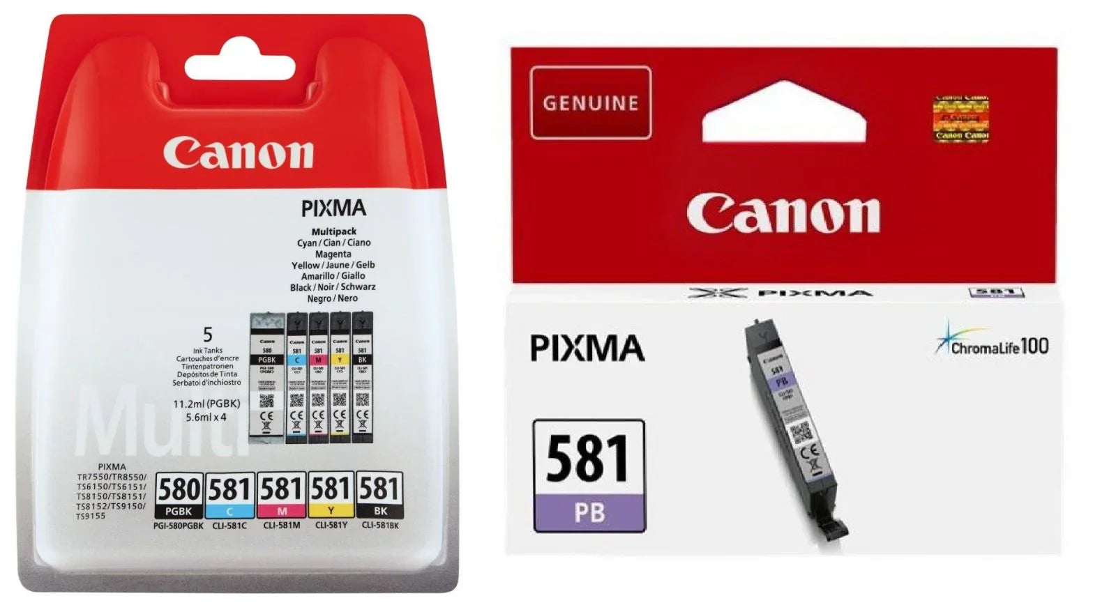 Canon CLI-581 6 Colour Ink Cartridge Multipack - eBuy UAE